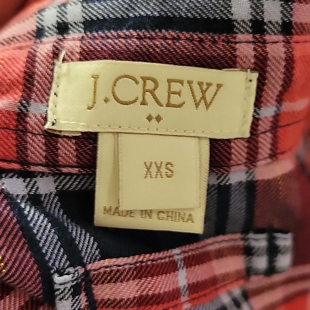 ❤️ J CREW PLAID TUNIC TOP / DRESS, XXS